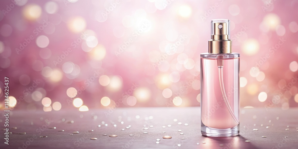 Feminine fragrance mist bottle on pastel pink background with soft lighting , beauty, perfume, fragrance, mist, bottle, pink Feminine fragrance mist bottle on pastel pink background with soft lighting , beauty, perfume, fragrance, mist, bottle, pink