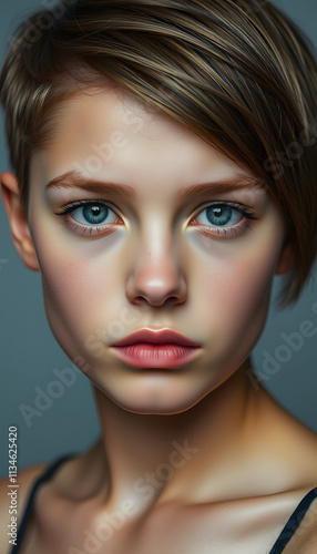 Wallpaper Mural portrait of a woman, with white tones Torontodigital.ca