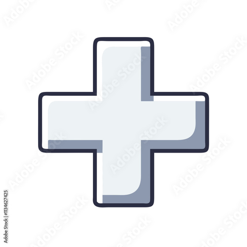 Medical Cross Icon for Healthcare