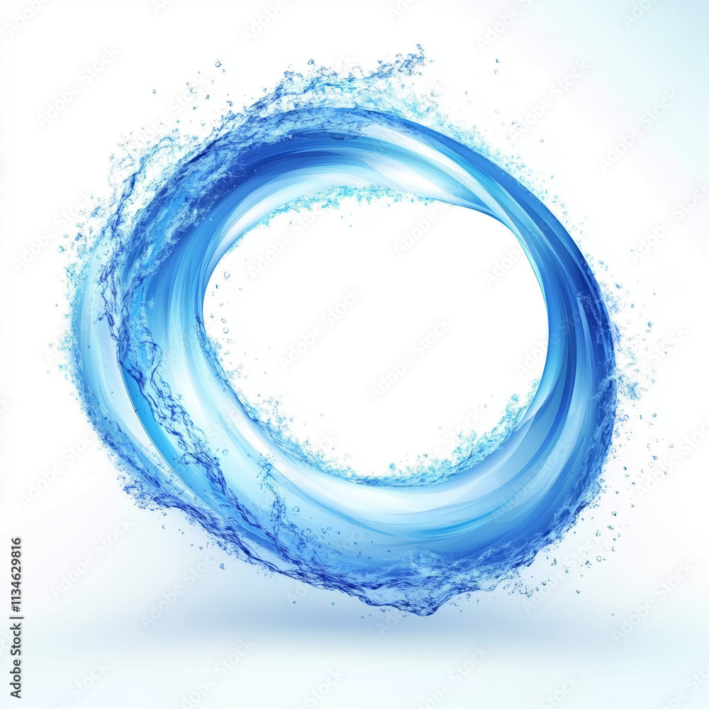 Fototapeta premium abstract blue wave background