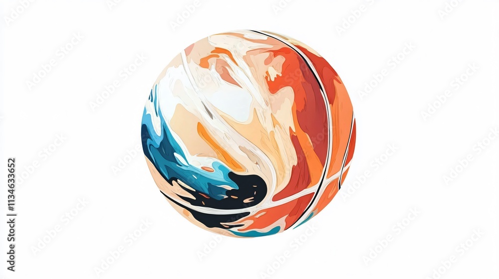 Professional Basketball Ball Vector Illustration Isolated on White Background Professional Basketball Ball Vector Illustration Isolated on White Background