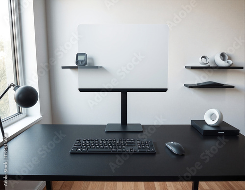 computer monitor in office
