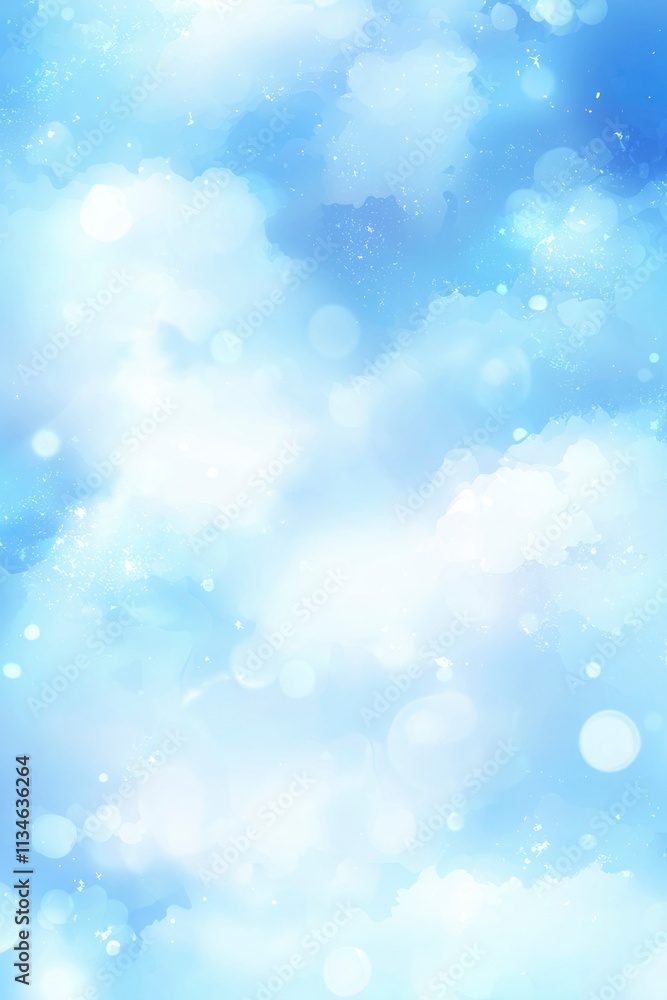 Abstract Blue Sky Watercolor Background Design Abstract Blue Sky Watercolor Background Design