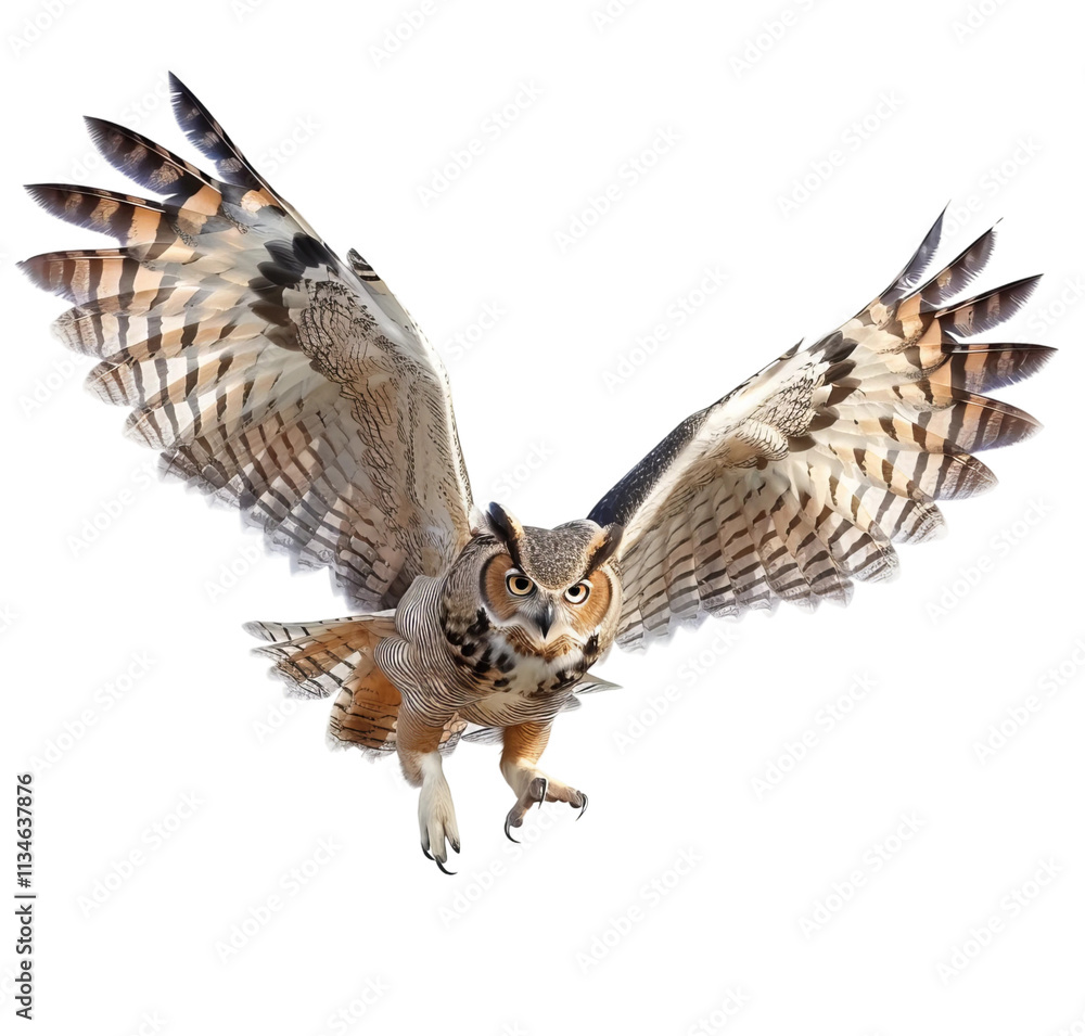 front view of owl isolated on transparent background front view of owl isolated on transparent background