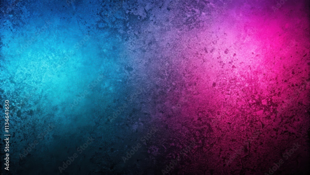 Obraz premium Noisy gradient background featuring gritty black, blue, and pink liquid, noisy, gritty, black, blue, pink, liquid