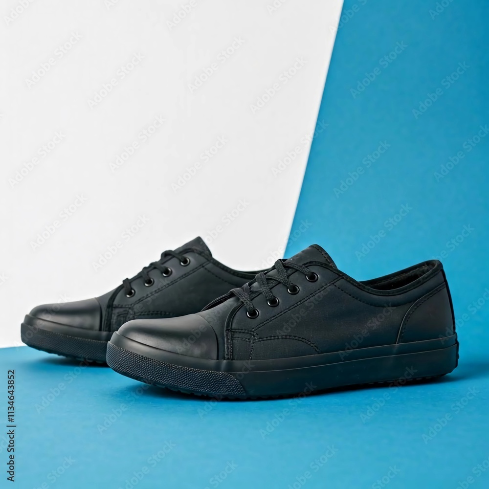 Winter shoes with new style image yellow and white background. Winter shoes with new style image yellow and white background.