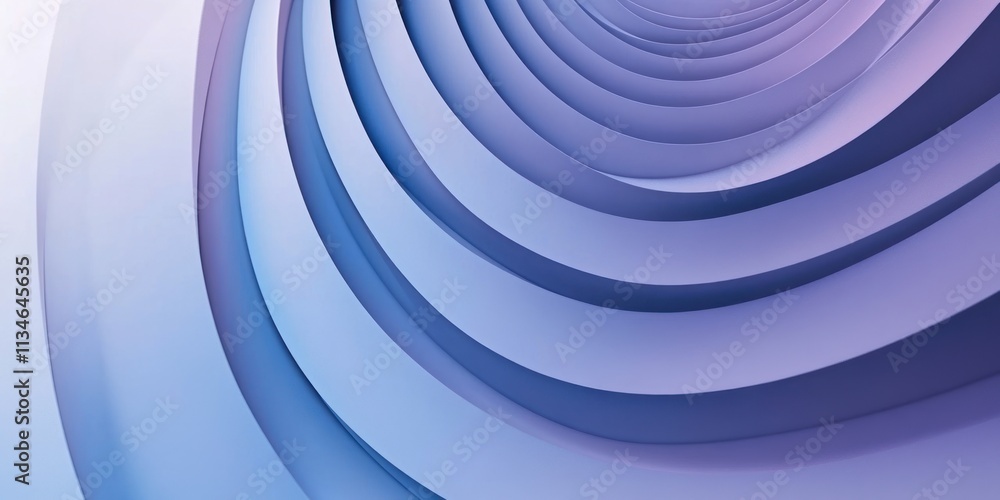 Semicircular pattern in gradient purple, layered shapes, abstract design. Semicircular pattern in gradient purple, layered shapes, abstract design.