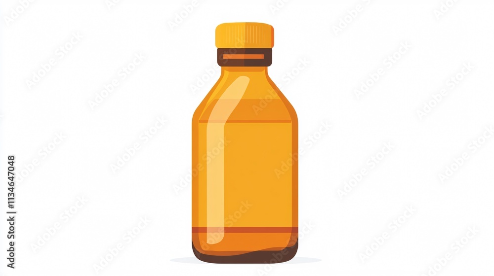 Oil Bottle Icon Vector Isolated 2D Flat Oil Bottle Icon Vector Isolated 2D Flat