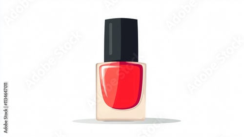 Isolated Nail Polish Icon Vector for Beauty Industry Marketing Materials