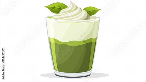 Matcha Tea Icon Transparent Vector Isolated Single