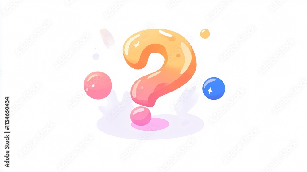 Question Mark Bubble Icon: Single 2D Flat Vector for Creative Projects Question Mark Bubble Icon: Single 2D Flat Vector for Creative Projects