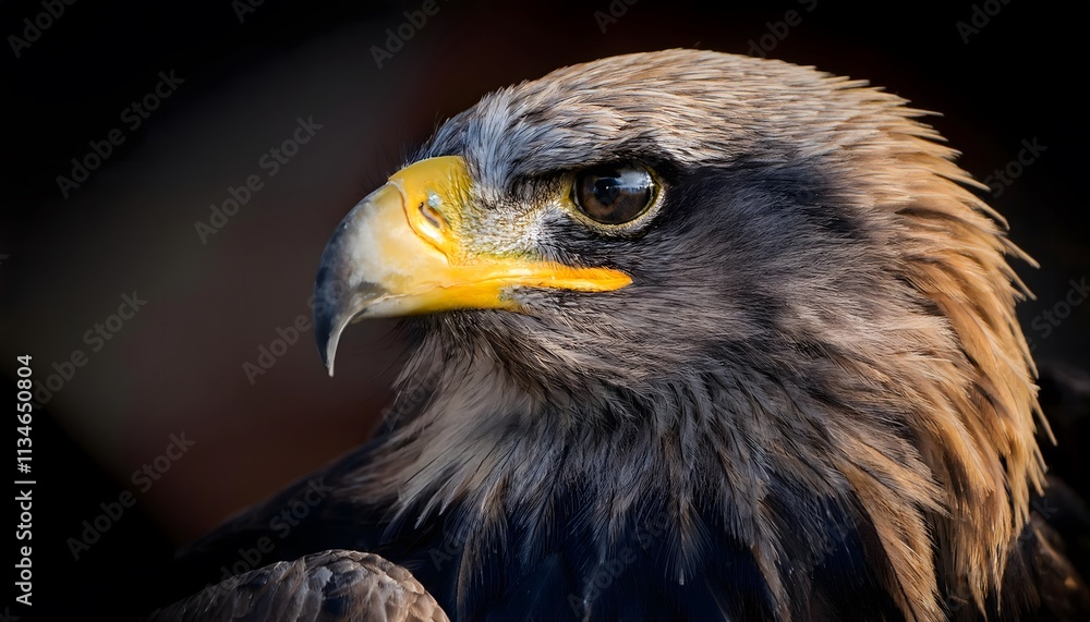 Naklejka premium Eagle Intense Gaze. Close-up of an eagle