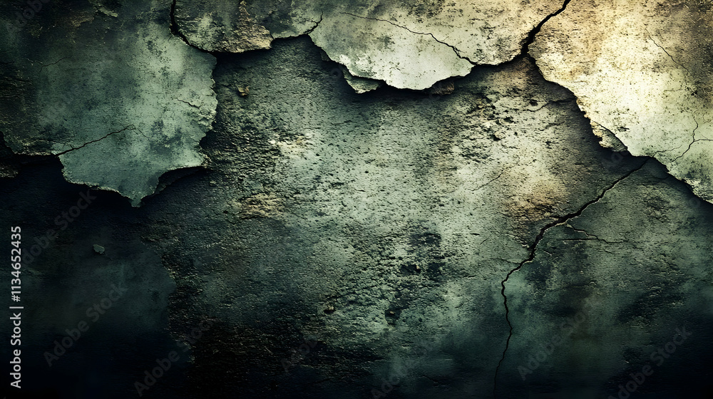 Dark Cracked Wall Background Illustration Dark Cracked Wall Background Illustration