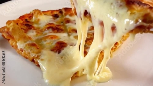Various delicious foods with melted cheese