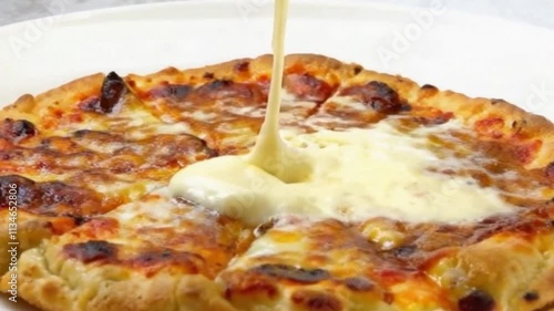 Various delicious foods with melted cheese