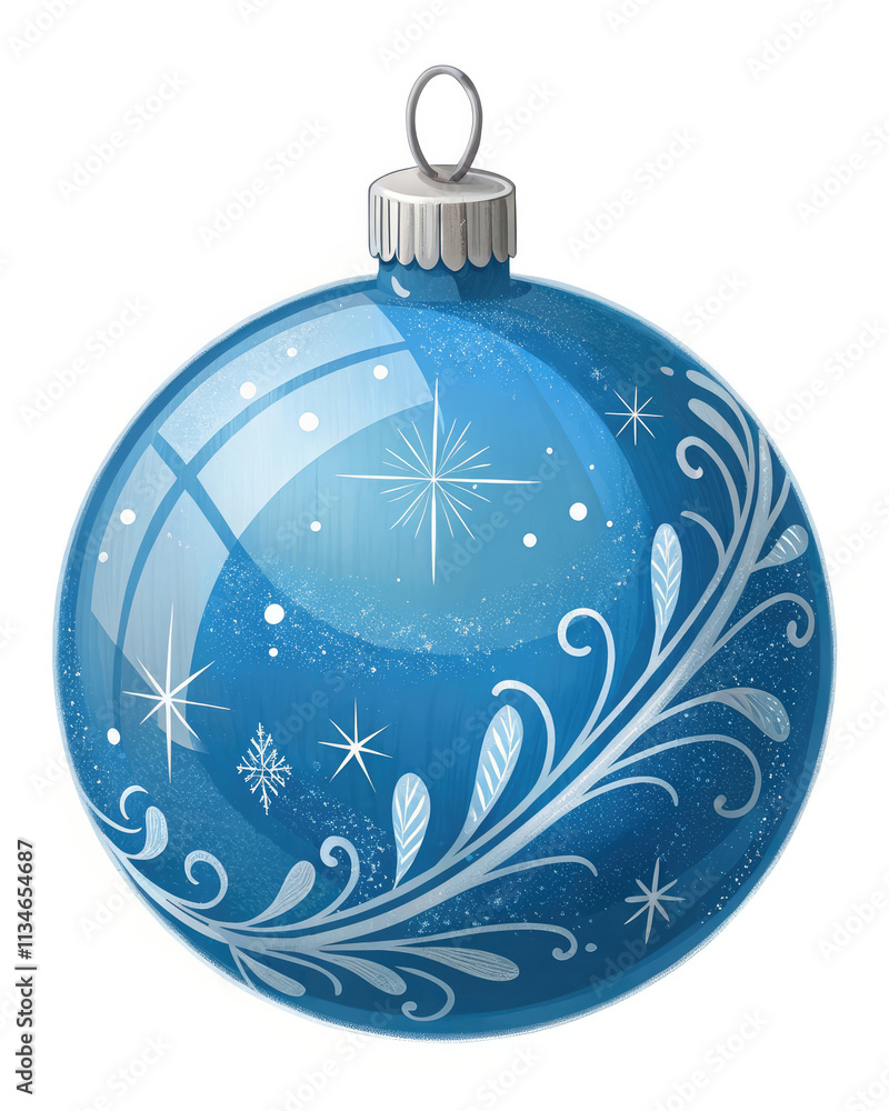 boule de Noel bleu boule de Noel bleu