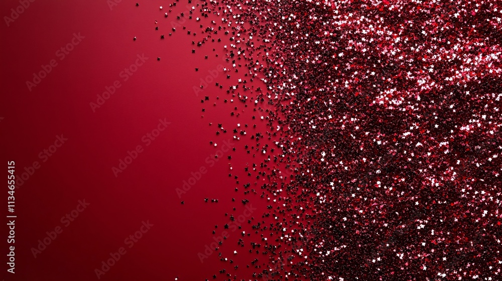 Red Glitter Stars Background Texture Red Glitter Stars Background Texture