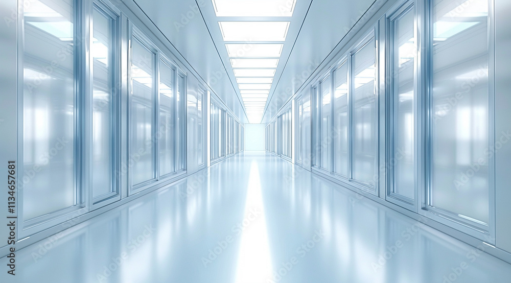 corridor in modern building corridor in modern building