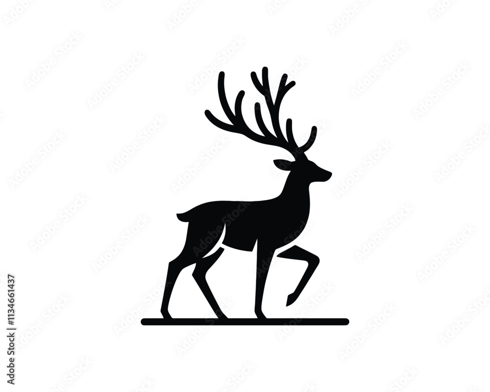 Reindeer logo design vector template Reindeer logo design vector template