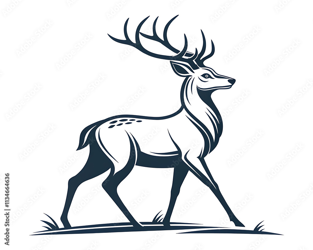 silhouette of deer silhouette of deer