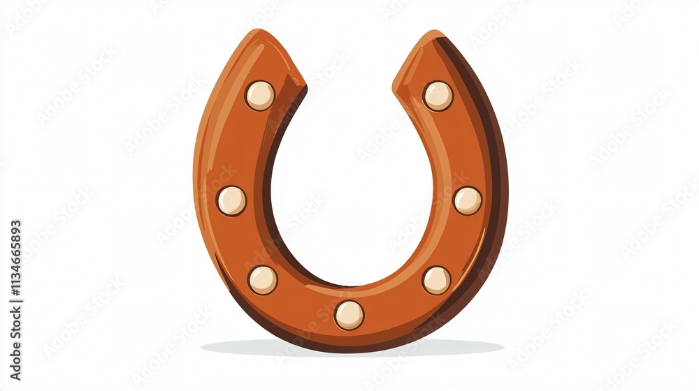 Modern Isolated Horseshoe Vector Illustration for Professional Use Modern Isolated Horseshoe Vector Illustration for Professional Use
