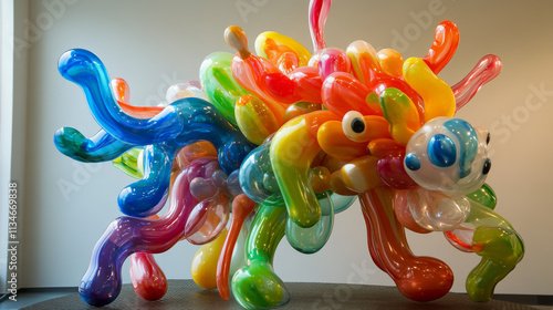 Rainbow Balloon Animal Sculpture: Cosmic Inflation