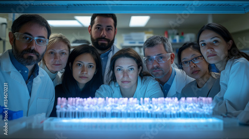 Scientists Teamwork Research Lab Macro Photography