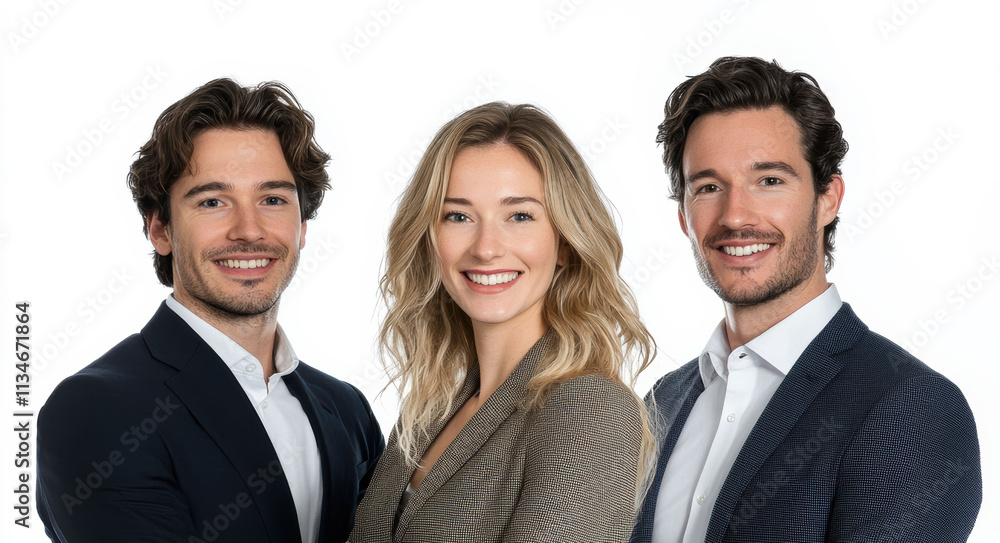 Dressed in business suits, a group of senior professionals stands against a white background, radiating professionalism and team spirit. Dressed in business suits, a group of senior professionals stands against a white background, radiating professionalism and team spirit.