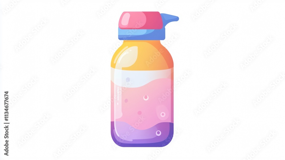 Kids School Water Bottle Icon Transparent Vector Isolated Kids School Water Bottle Icon Transparent Vector Isolated