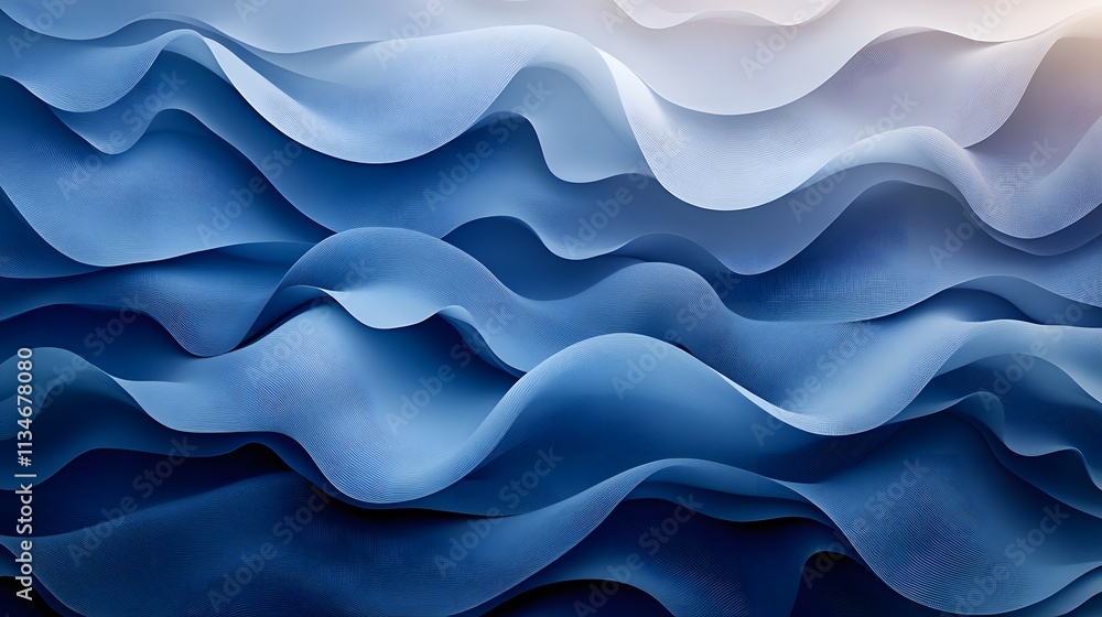 Dynamic blue wave design mimicking liquid motion in smooth textures images Dynamic blue wave design mimicking liquid motion in smooth textures images