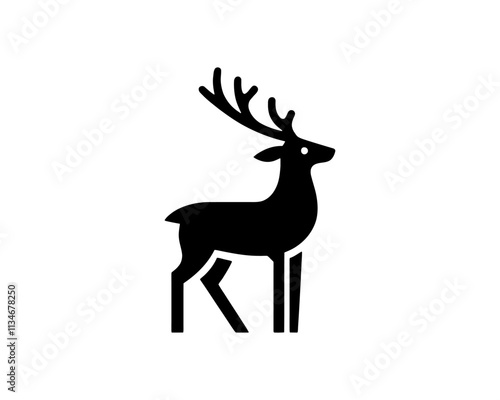 deer silhouette vector illustration