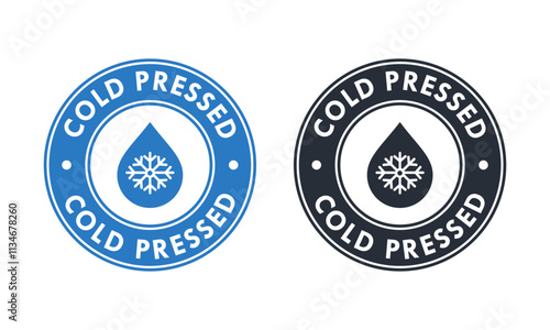 Clod pressed badge logo design template illustration