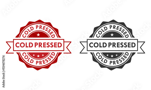 Clod pressed badge logo design template illustration