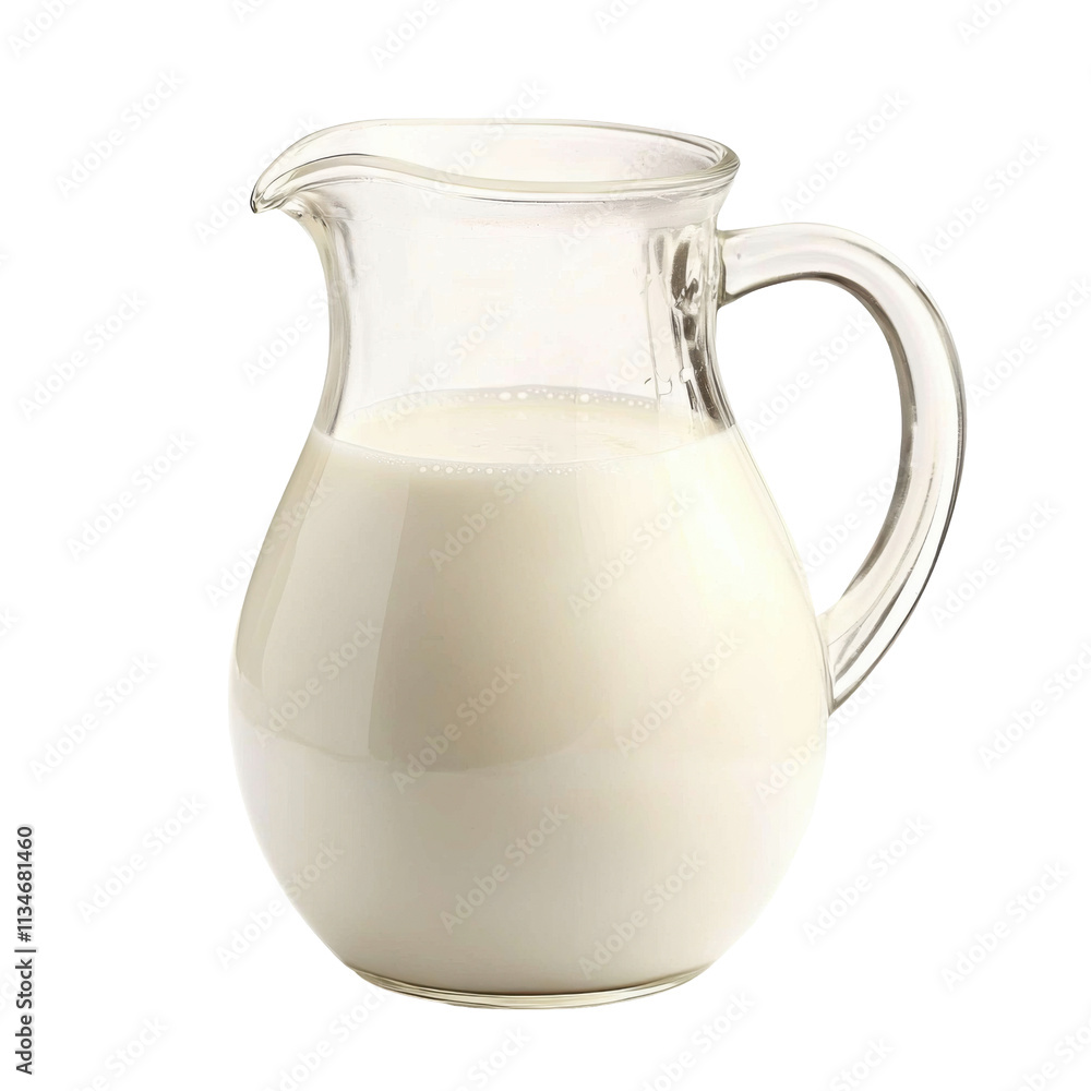 Milk Jug Pours Refreshment, Isolated on PNG Transparent Background Milk Jug Pours Refreshment, Isolated on PNG Transparent Background