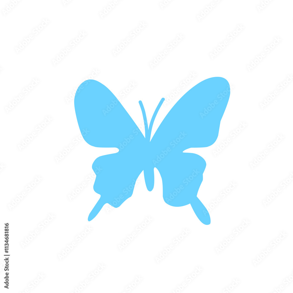 Cute colorful butterfly icon Cute colorful butterfly icon