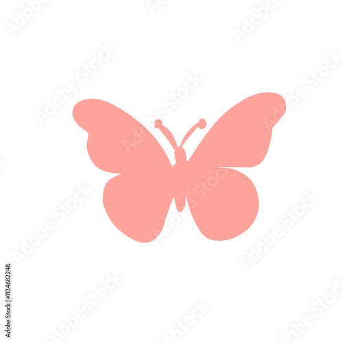 Cute colorful butterfly icon