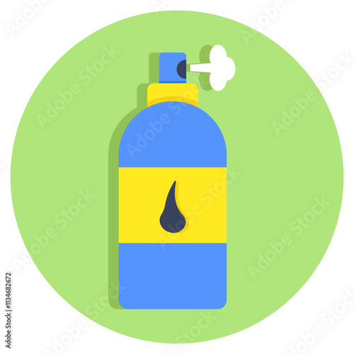 Trendy vector design of hair spray