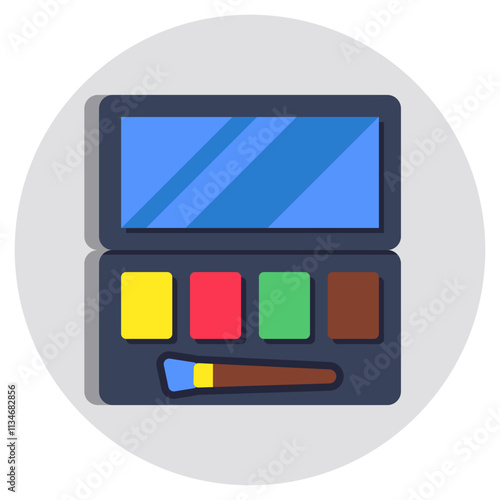 Modern design icon of eyeshadow kit