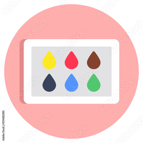 Modern design icon of eyeshadow kit