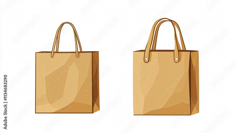 Reusable Grocery Shopping Bag Vector Isolated Illustration Reusable Grocery Shopping Bag Vector Isolated Illustration