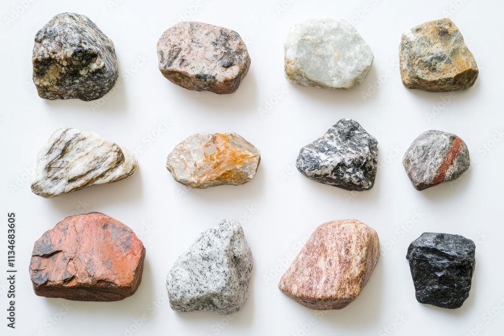 set of rocks from biology book set of rocks from biology book