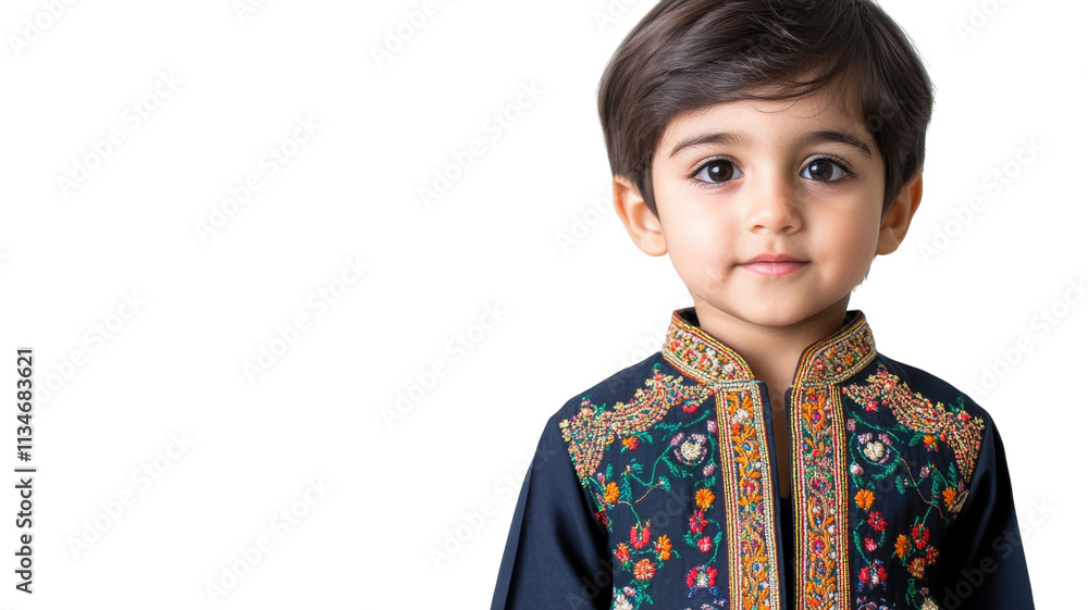 A Charming Portrait of a Child Dressed in Traditional Indian Kurta Showcasing Cultural Heritage and Fashion in a Playful Setting. A Charming Portrait of a Child Dressed in Traditional Indian Kurta Showcasing Cultural Heritage and Fashion in a Playful Setting.