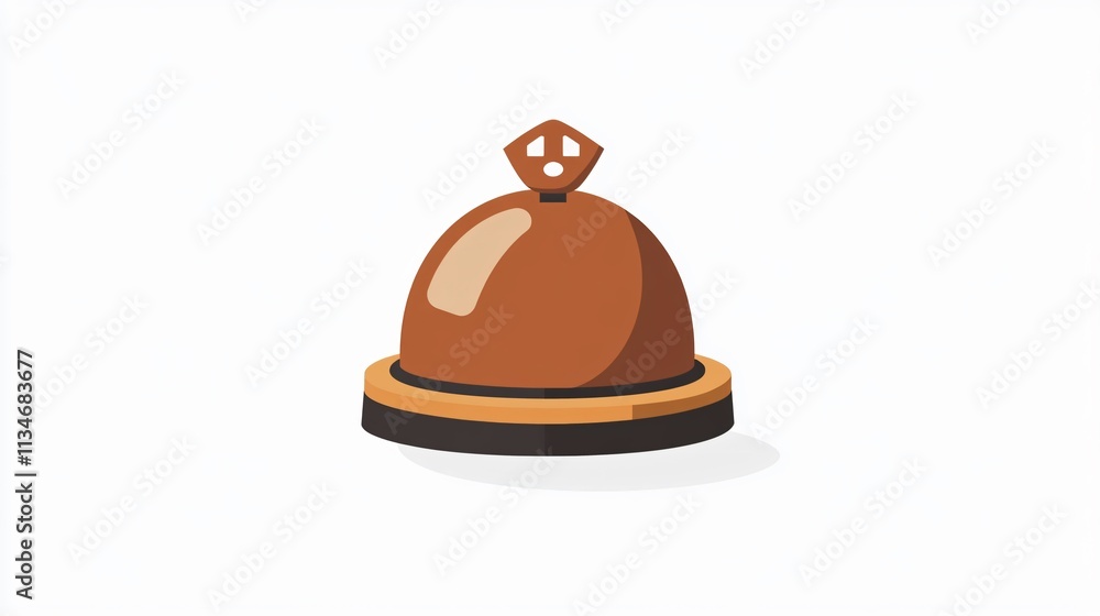Elegant Desk Bell Icon Isolated on Transparent Background, Vector Illustration Elegant Desk Bell Icon Isolated on Transparent Background, Vector Illustration