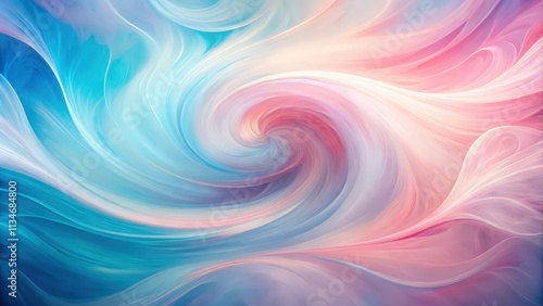 Wallpaper Mural Abstract Swirling Symphony of Pastel Hues and Delicate Curving Lines Torontodigital.ca