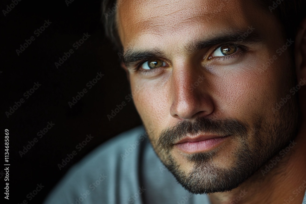 A portrait of a man looking at the camera A portrait of a man looking at the camera