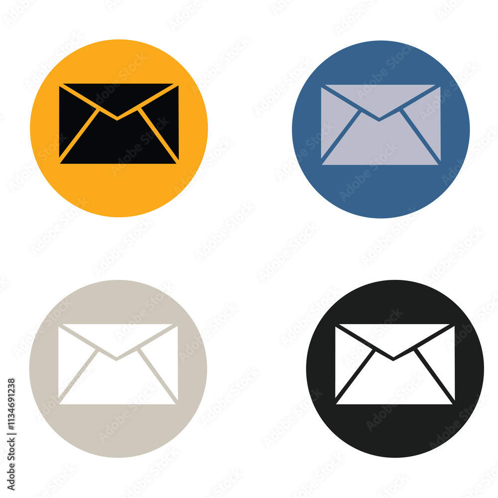 Cute cartoon vector Set of Envelope icon. Cute cartoon vector Set of Envelope icon.