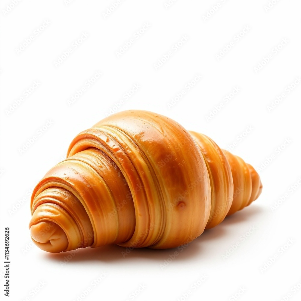 Croissant on a white background. Croissant on a white background.