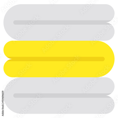 Modern design icon of towels