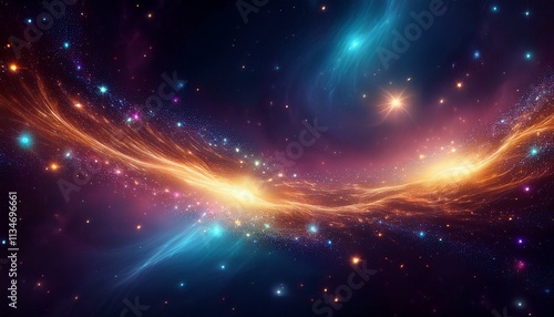 A glowing particle texture, resembling a starry galaxy