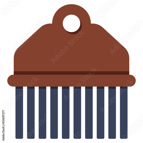 Premium download icon of detangling comb